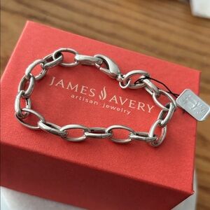 James Avery Changeable charm bracelet, size med New never worn! Gorgeous